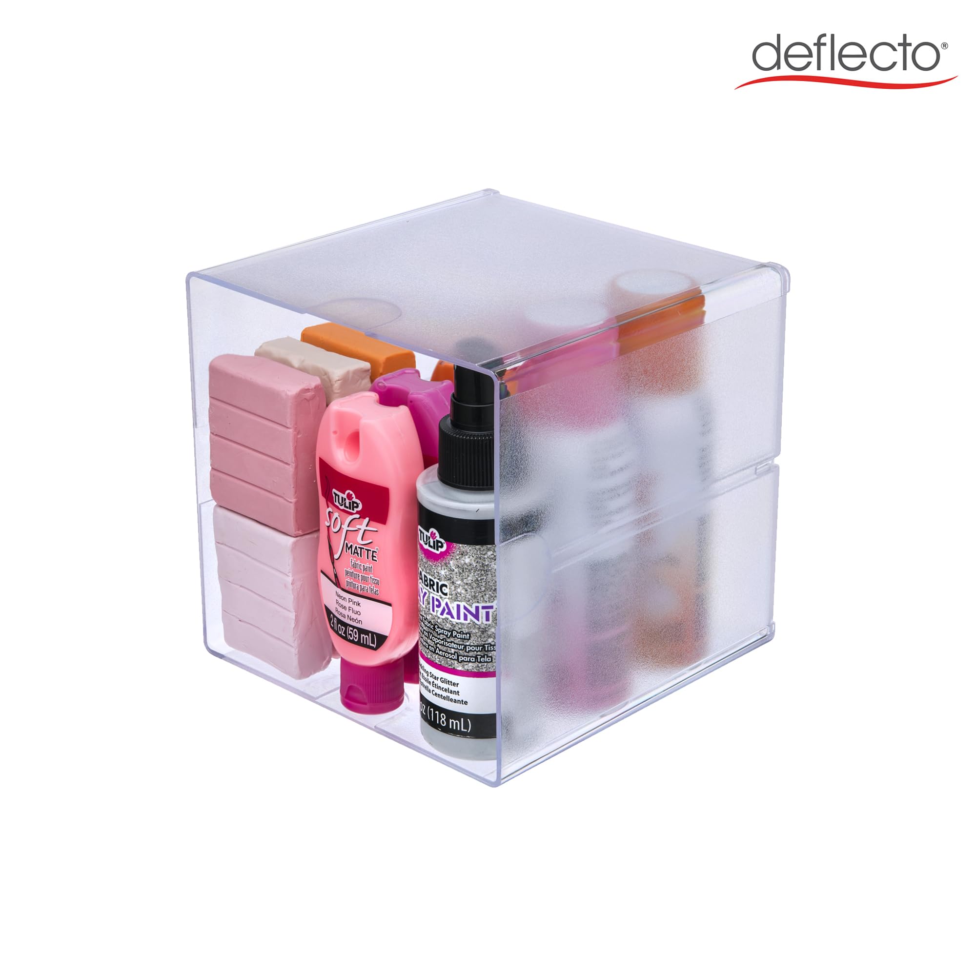 Amazon.com: deflecto Stackable Cube Organizer, 1 Compartment, 6 x